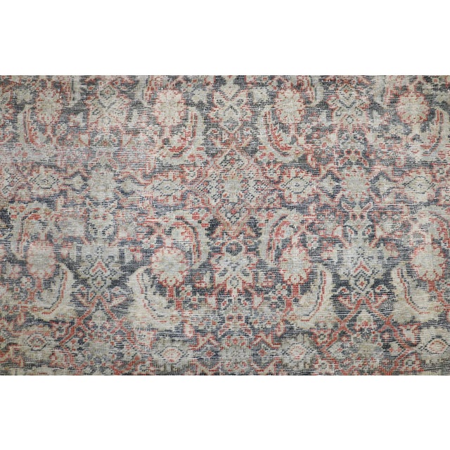 Early 20th Century Worn Persian Mahal Oversize Rug - 10'7" x 16'11" For Sale - Image 10 of 12