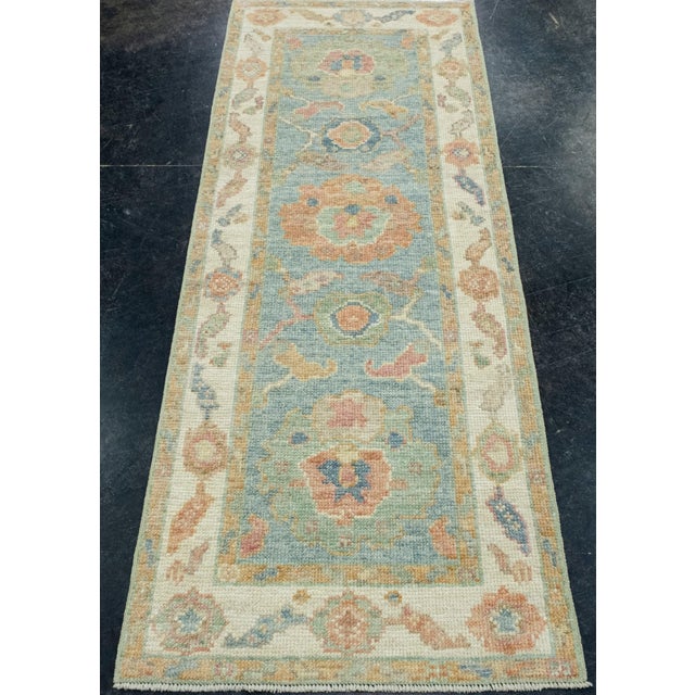 Turkish Oushak Runner Rug 2'3" x 5'11" #17231 Explore a curated collection of hallway runners, wool rugs, and handmade...