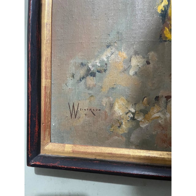 William Weintraub, Middle Eastern Expressionist Oil Painting, 1961 For Sale In Miami - Image 6 of 7