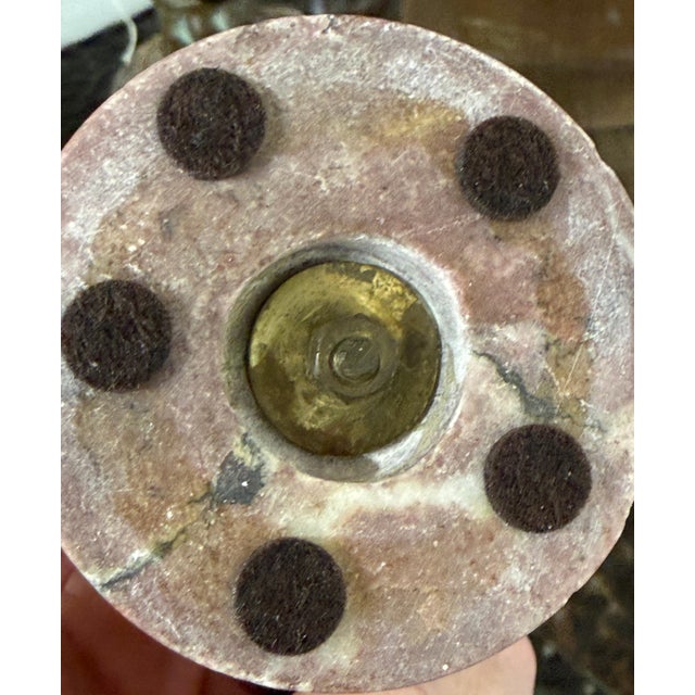 Early 20th Century Early 20th Century Grand Tour Neoclassical Minauture Bronze Mounted on Beautiful Rouge Marble Base For Sale - Image 5 of 18