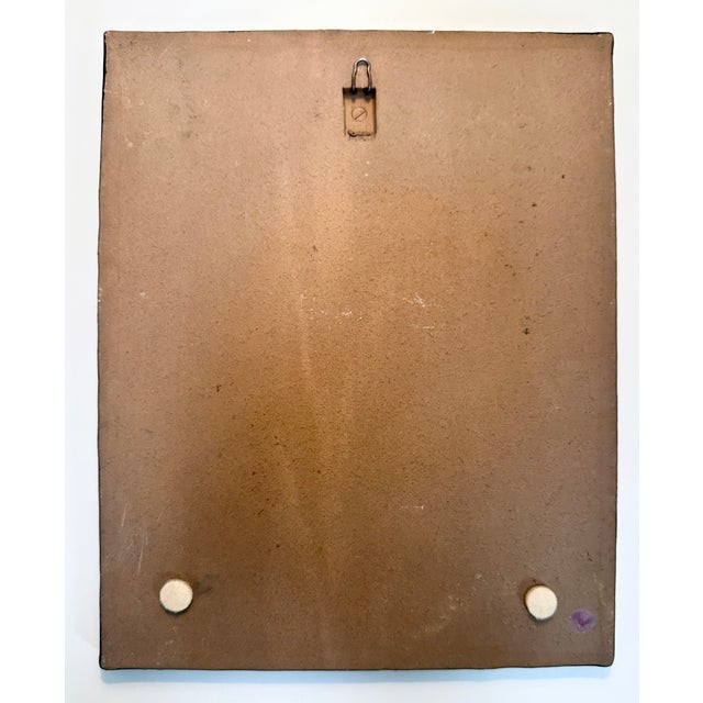 Ceramic Art Wall Tile with a Blooming Tree Motif in an Abstracted Landscape, 1960s For Sale - Image 13 of 17