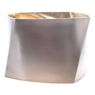 Tiffany & Co. Sterling Silver Frank Gehry Torque Wide Cuff Bangle 166g For Sale