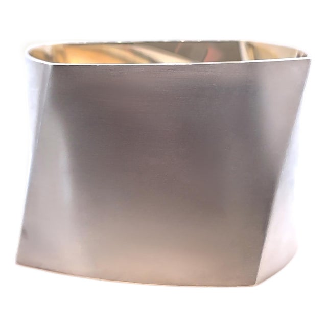 Tiffany & Co. Sterling Silver Frank Gehry Torque Wide Cuff Bangle 166g For Sale