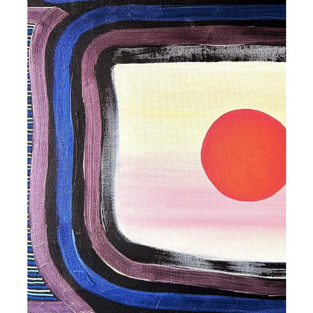 Max Manning “Untitled (CVS275)” Contemporary Blue, Purple, & Red Geometric Abstract Painting, 2024 For Sale In Houston - Image 6 of 8