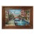 Vicentini Artist Signed Venice Canal Framed Oil Painting on Canvas For Sale