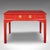 Art Deco Tall Vintage Art Deco Revival Hall Table, Oriental, Red Lacquer, Side, Reception For Sale - Image 3 of 10