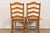 Guy Chaddock English Country Rustic Carved Maple Ladder Back Dining Chairs, Set of Six For Sale - Image 12 of 13