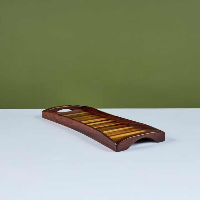 Don Shoemaker Rectangular Cocobolo Tray for Señal For Sale - Image 9 of 14