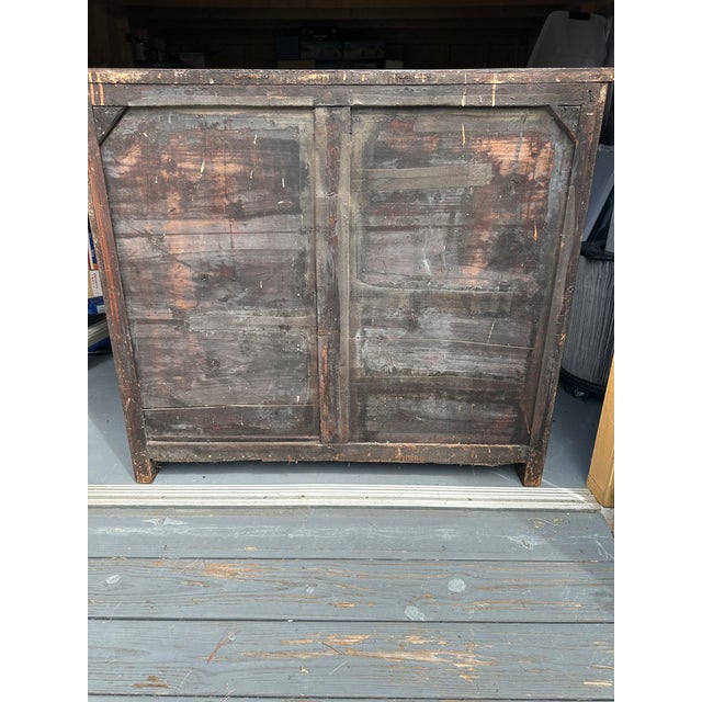 Vintage Spanish Isabelino-Style Secretary Chest With Drop-Front Desk For Sale - Image 4 of 4