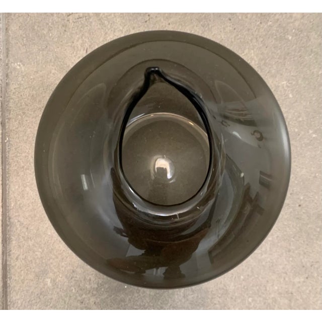 Vintage Late 20th Century Colored Glass Vase For Sale - Image 9 of 10