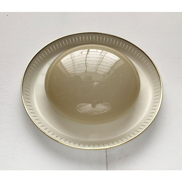 Mid-Century Metal and Glass Plafoniere Ceiling, 1960s For Sale - Image 4 of 18