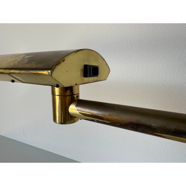 Mid Century Modern Brass Swivel Articulating Desk Lamp/Sold For Sale - Image 9 of 12