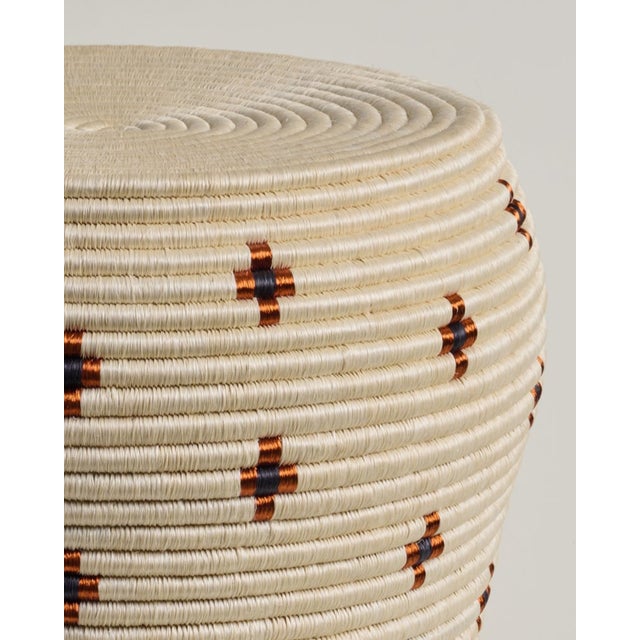 Cruces Woven Side Table For Sale - Image 4 of 5