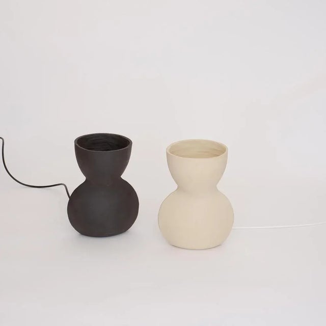 Small Unira Black Lamp by Ia Kutateladze For Sale - Image 6 of 7