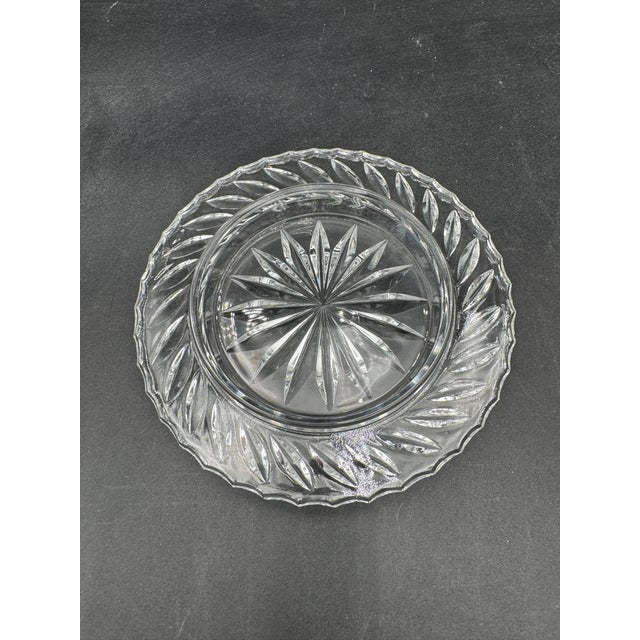 1990s Lead Crystal Covered Butter Dish Balmoral by Edinburgh Crystal 6" X 4" For Sale In Dallas - Image 6 of 9