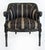 English Vintage Ebonized Carved Ram's Head Bergère Chairs, Pair For Sale - Image 3 of 16