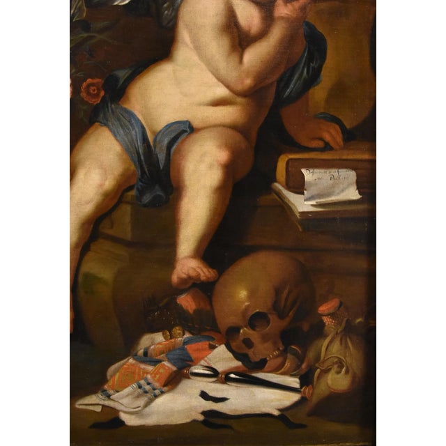 Erasmus Quellinus II, Allegory of Vanity and Youth, 1660, Oil on Canvas For Sale - Image 11 of 16