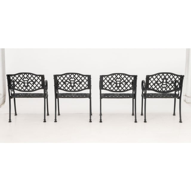 American Cast Metal Patio Furniture Set, 5 Pieces For Sale - Image 10 of 15