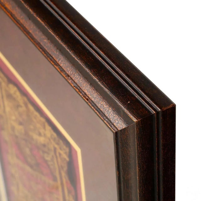 Red 15th Century & Earlier Framed Pre-Columbian Woven Textile Fragment from Chimu Chancay Culture For Sale - Image 8 of 8