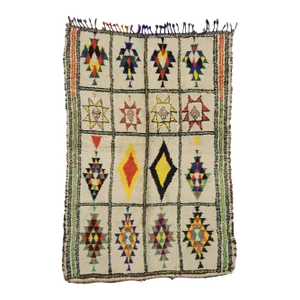 Vintage Berber Moroccan Azilal Rug - 05'01 X 07'05