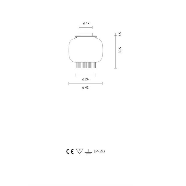 Manila C Pe and C GR Celling Lamp by Sebastian Herkner for Parachilna, Set of 2 For Sale - Image 12 of 13