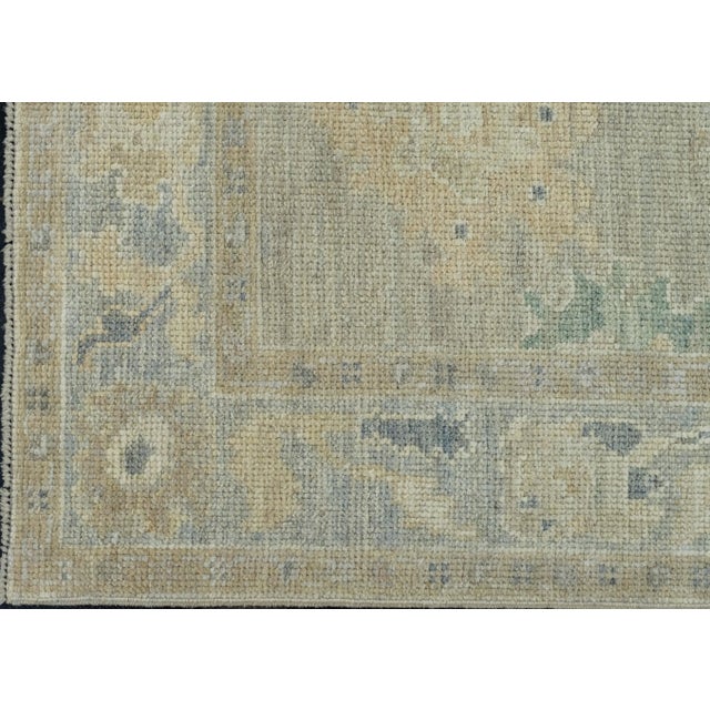Turkish Oushak Runner Rug 2'10" x 11'4" #17519 For Sale In Houston - Image 6 of 8