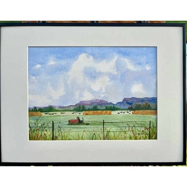 English Watercolor Painting My Neighbors Giclee Print For Sale - Image 3 of 6