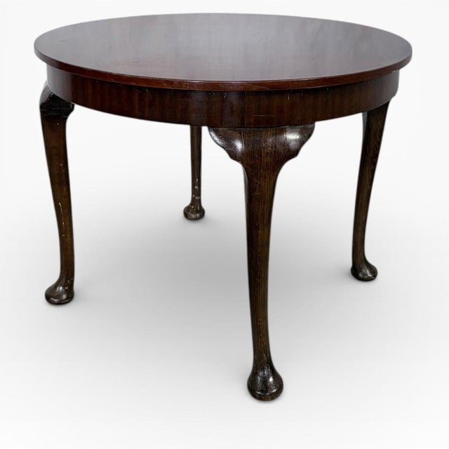 Contemporary Mahogany Tea Table Walnut Coffee Table with Marquetry Side Panels, Legs Mahogany Tea Table Walnut Coffee Table with Marquetry Side Panels, Legs For Sale - Image 3 of 7