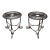 Vintage Round Wire Side Tables -a Pair For Sale