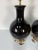 1980s 1980s Vintage Chapman Black Glazed Ceramic Table Lamps – A Pair For Sale - Image 5 of 12