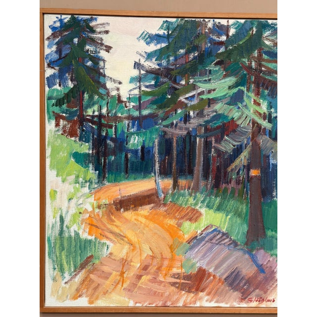 Gustaf Höglund, Spår, 1950s, Oil Painting on Canvas, Framed For Sale - Image 18 of 18