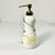 Early 21st Century 2019 Contemporary Art Nouveau Boho Chic Croscill Penelope Ceramic Soap-Lotion Dispenser For Sale - Image 5 of 8