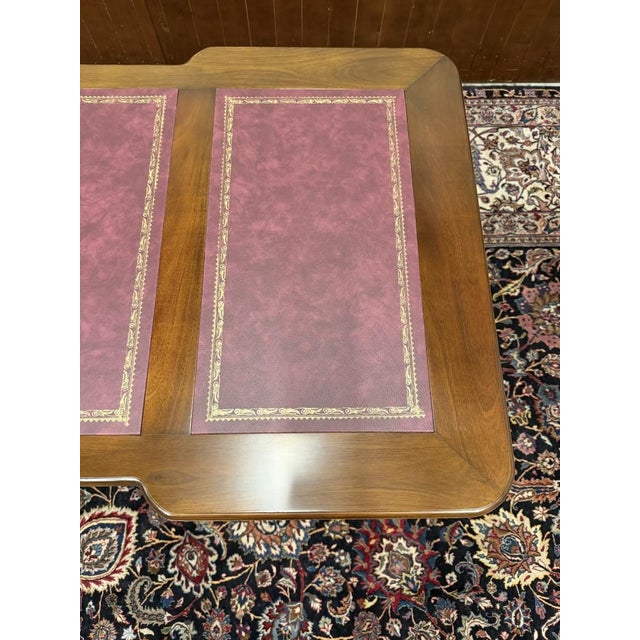 English Desk in Red Leather For Sale - Image 18 of 18