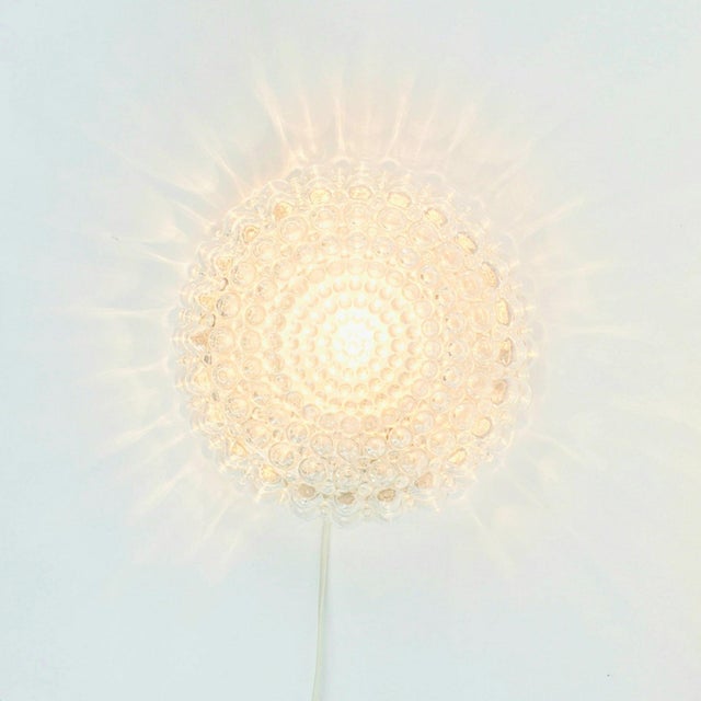 Metal Mid-Century Modern Bubble Glass Flush Mount by Helena Tynell for Limburg, Germany, 1970s For Sale - Image 7 of 12