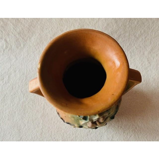 Brown 1930s Roseville Magnolia Vase - East Hampton Diplomat Estate For Sale - Image 8 of 14