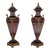 Pair Palatial Bohemian Cut to Clear Crystal Bronze Urns For Sale