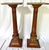 Neoclassical Antique Mahogany Neoclassical Pedestals on Plinth Bases - A Pair For Sale - Image 3 of 16