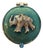 Green Elephant Pill Box Trinket Box – May Birthstone Gift – Mini Jewelry Keepsak For Sale