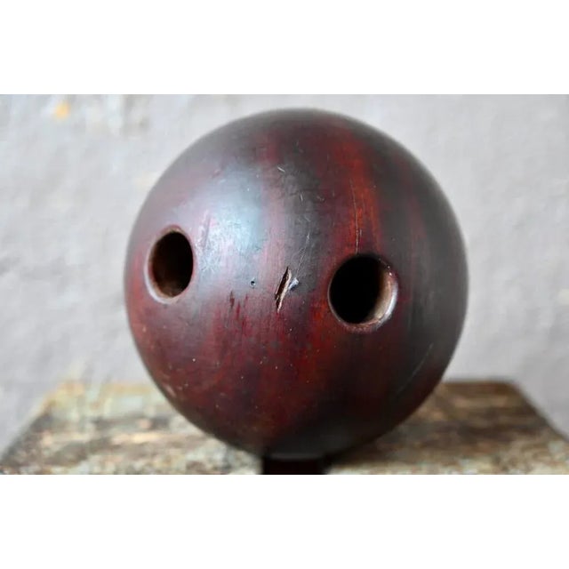 Rustic Saint Galls Skittle Game Ball, 1930s For Sale - Image 3 of 6