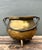 Mid-Century Modern Vintage Hammered Brass Cauldron For Sale - Image 3 of 7
