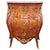 Wood Antique Italian Venetian Walnut Marquetry Serpentine Commode, 1810 For Sale - Image 7 of 7