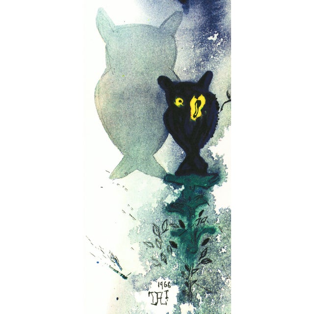 Original héliogravure by Salvador Dalí from his interpretation of Lewis Carol's "Alice in Wonderland" printed and...