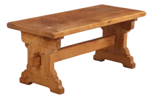 French Brutalist Style Gouged Carved Oak Coffee Table, C. 1960