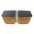 1940s Art Deco Bedside Tables with Faux Wood Graining and Glass, Czechoslovakia, 1940s, Set of 2 For Sale - Image 5 of 11