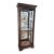 Late 20th Century Howard Miller Cherry Curio Display Cabinet For Sale