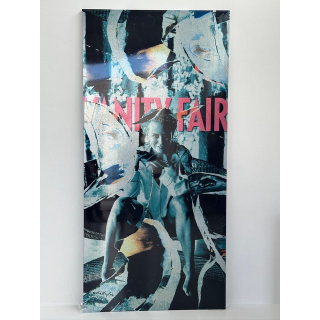 Vanity Fair Panel by Mimmo Rotella for Zero Disegno, 1990s For Sale - Image 6 of 6