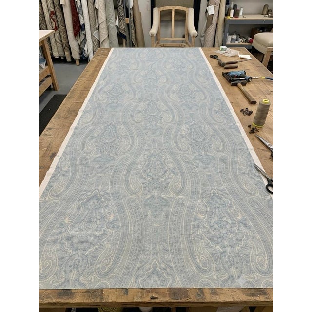 English Ralph Lauren Paisley Linen Fabric – 5.5 Yds X 54” - Priced Under $96 Per Yd! Traditional, Grandmillennial, Coastal, & Cottagecore Interiors- See Pics! For Sale - Image 3 of 8
