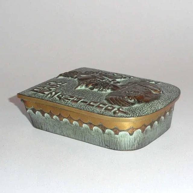 1950s Vintage Bronze Desk Set from Max Le Verrier, Set of 2 For Sale - Image 5 of 8