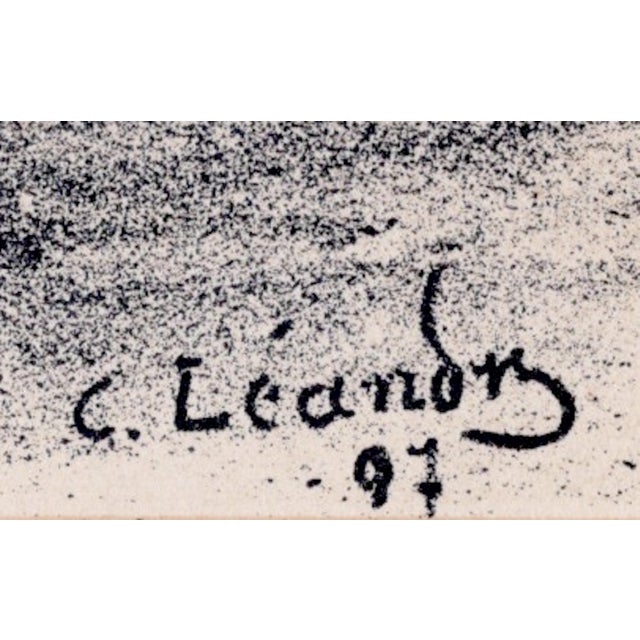 Late 19th Century Charles Lucien Léandre, Noel, 1897, Lithograph on Paper For Sale - Image 5 of 10