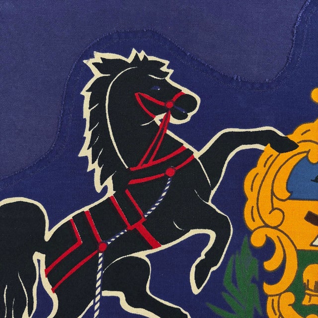 Vintage Cotton State Flag of Pennsylvania For Sale - Image 4 of 5